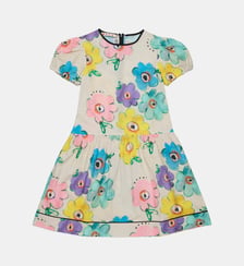 Robe à imprimé fleuri coloré Marni