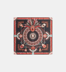 Petit foulard coloré effet soyeux à motifs MASKAFRIK Wild