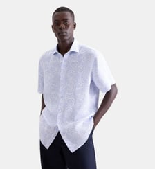 Chemise en lin 1/2 Regular Col Kent Seidensticker