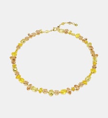 Collier Gema, Doré à l’or 18 carats (750/1000) Swarovski