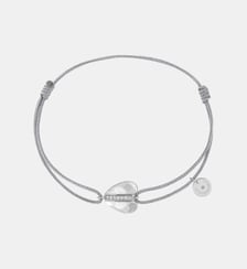 BRAC. INF LOVE CORD. GRIS TOUT OR + DIAM. G. OR750 Morganne Bello