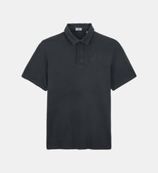 Polo manches courtes avec broderie ton sur ton en coton Serge Blanco