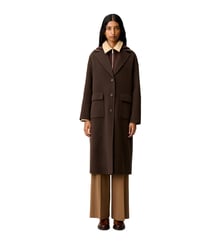 Manteau long laine col tailleur Claudie Pierlot