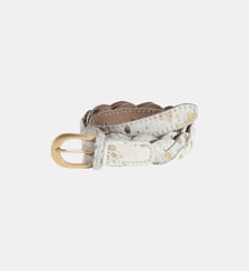 Ceinture tressée en cuir Cyrillus
