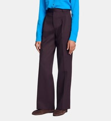 Pantalon droit à rayures Sandro