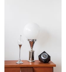 Grande lampe en métal et verre Julia N°509- Produit chiné Debongout