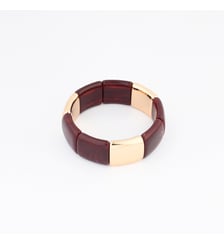 Bracelet bordeaux et doré Balaboosté