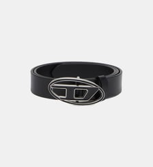 Ceinture 2.4 cm en cuir avec boucle émaillée Diesel