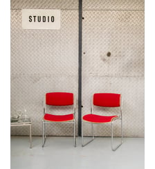 Lot de 6 chaises en laine Alma N°313- Produit chiné Debongout
