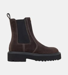 Bottines chelsea en suède Maje