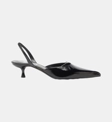 D-Ten&Half - Slingbacks en cuir avec bijou Oval D Diesel