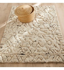 Tapis noué main, en pure laine reliefée AM.PM