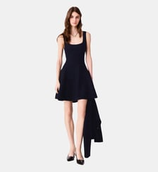 Robe courte patineuse en jacquard Maje