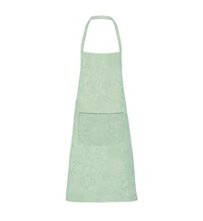 Tablier pur coton enduit motif jacquard vert Mille guipures jade Garnier Thiebaut