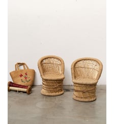 Paire de fauteuils pour enfant en rotin Marcus N°363 - Produit chiné Debongout