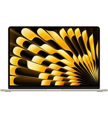 Ordinateur Apple Air 15" Puce M4 CPU 10 / GPU 10 coeurs Mémoire RAM 24Go Stockage 512Go SSD Retina Lumière stellaire Apple