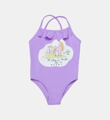 Maillot de bain une pièce avec logo imprimé Marni