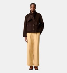 Manteau court laine mélangée Claudie Pierlot
