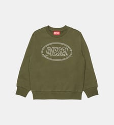 Sweat-shirt à col rond avec logo Diesel Kids