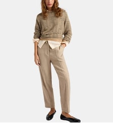 Pantalon matthieu en chevron de laine Momonì
