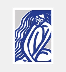 Poster   The Silence (blue) - Treechild Poster & Frame