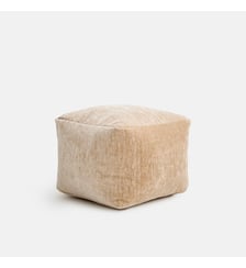 Pouf en velours texturé La Redoute Interieurs