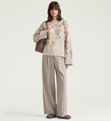 Pantalon spenser en laine froide bi-stretch Momonì