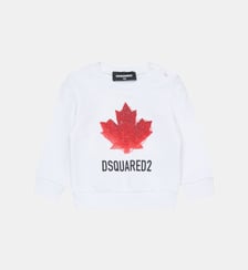 Sweat-shirt à col rond avec logo Dsquared2