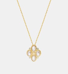 Collier pendentif Océane  doré à l'or fin - Oceane Satellite