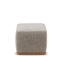 Pouf  Bois et jacquard Alisia Madura