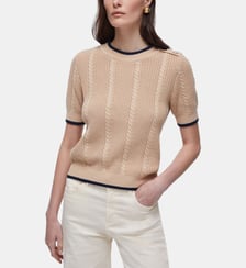 Top en maille torsadée Liu Jo