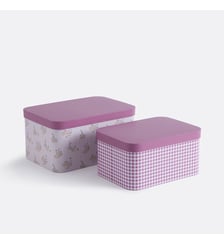 Lot de 2 boîtes de rangement en carton La Redoute Interieurs
