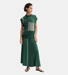 Pull sans manches patchwork Bompard