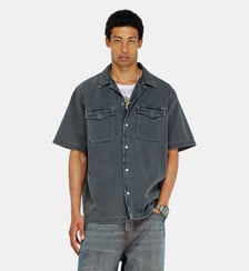 Chemise bowling en denim coloré Diesel