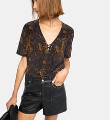 Top Terzo 100% Soie Zadig&Voltaire