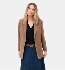 Veste vceleste - Motif uni - Polyester recycle Caroll