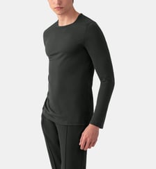 T-shirt manche longue col rond en coton Ron Dorff