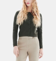 Gilet mwindsor - Motif uni - Coupe droite Caroll