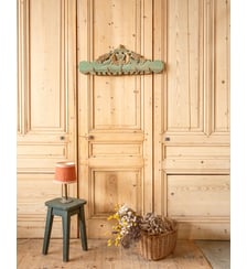 Porte-manteau en bois vert menthe Max N°417- Produit chiné Debongout