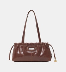 Milpli Gazette en cuir vintage Maje