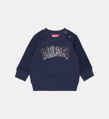 Sweat-shirt col rond avec logo Diesel Kids