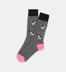 Chaussettes en coton - Birdie Gris Arthur