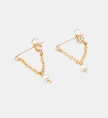 Boucles d'oreilles chaînette Anna - Perles de culture YAY Paris