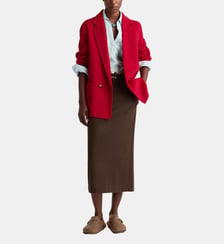 Manteau evelyn en panne double Momonì