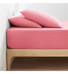 Drap-housse uni gaze de coton bonnet 30cm La Redoute Interieurs