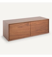 Caisson L110 x P42 cm plaqué noyer AM.PM