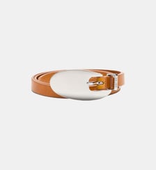Ceinture en cuir de 1,5 cm avec boucle sculpturale Diesel