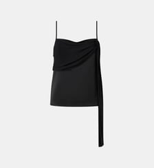 Débardeur en satin avec drapé léger Pinko