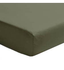 Drap housse uni en percale de coton, bonnet de 30cm, PREMIÈRE Essix