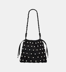 Sac en maille effet filet à studs Sandro